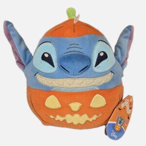 Stitch Halloween Pumpkin Disney Squishmallow Plush with Tag Stuffed Animal 8 in